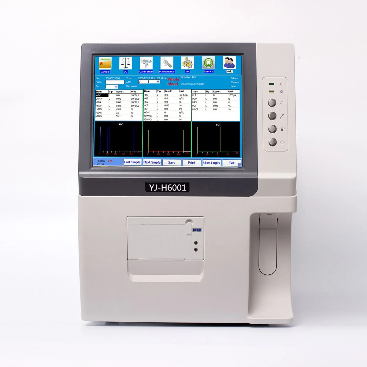 Hematology analyzer YJ-H6001 Hematology analyzer YJ-H6001
